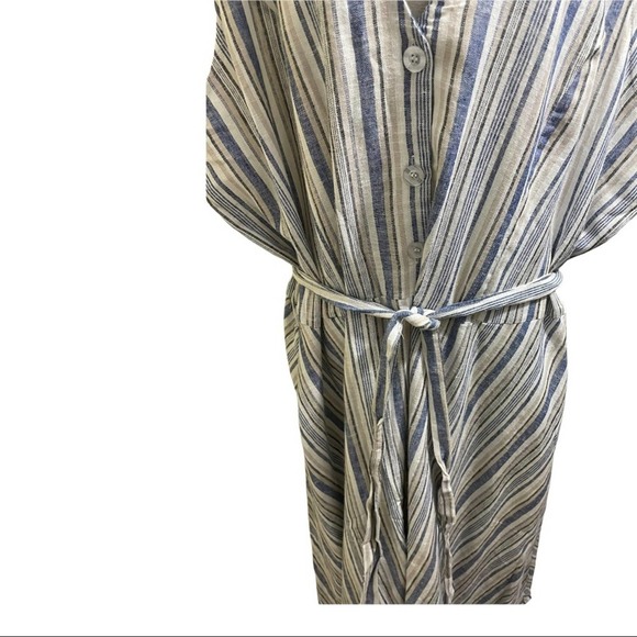 Women Within button down belted linen dress. 34W plus size new no tags - Picture 3 of 10